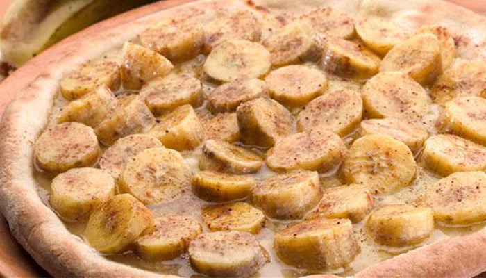 Pizza de Banana com Canela